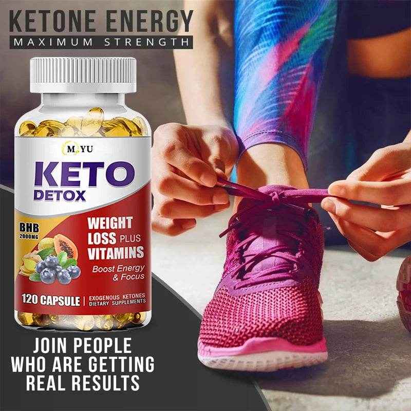 Ketogenic Capsules - Help Control Appetite, Burn Fat, Metabolize Fat, Inhibit Fat Accumulation, Promote Digestion and Detox