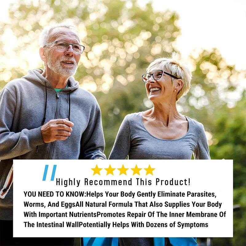Ntibacterial PARASITE BLAST, Removes All Body Parasites, Natural Gut Health, Cleans Colon Detox + Cleanse, Liver Immunity
