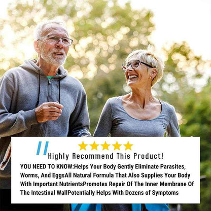 Ntibacterial PARASITE BLAST, Removes All Body Parasites, Natural Gut Health, Cleans Colon Detox + Cleanse, Liver Immunity