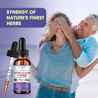 100 Natural 1000mg Cranberry Extract Kidney and Liver Cleansing Drops Urinary &amp; Bladder Health Support by Roksy