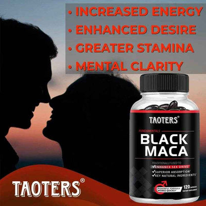 Black Maca Capsules - Improves Endurance and Performance - Mood and Immune Support, Builds Muscle