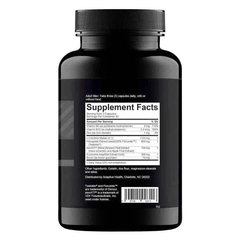 B Vitamins, Trace Mineral Supplement, Male Strength Enhancer, Supports Increased Muscle, Strength, Energy, 90 Capsules