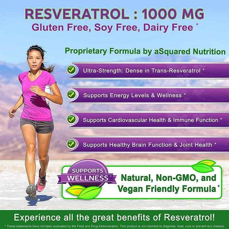 Balincer Resveratrol Capsules Support Cardiovascular Health, Antioxidants, Improve Immunity, and Promote Smooth Skin