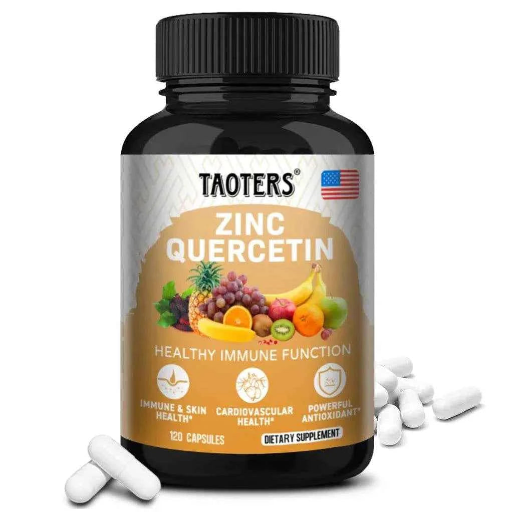Quercetin Antioxidant Supplements Lung Support Cardiovascular Skin Health Immune Function Anti-Inflammatory Beauty &amp; Health Zinc