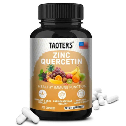 Quercetin Antioxidant Supplements Lung Support Cardiovascular Skin Health Immune Function Anti-Inflammatory Beauty &amp; Health Zinc