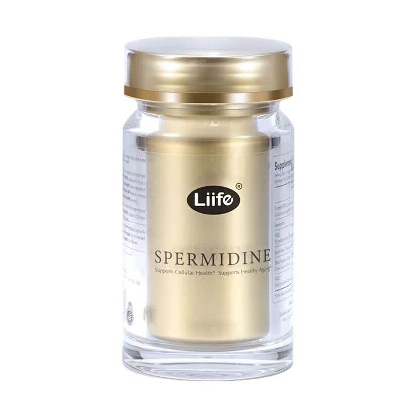 Liife Spermidine+NAD-60 capsules to support young cells,energy and antioxidants,regulate cholesterol and improve memory,From USA