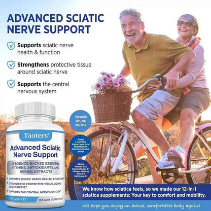 Advanced Sciatic Nerve Support Essential Alpha Lipoic Acid Vitamins, Antioxidants Support Sciatic Nerve Health and Function