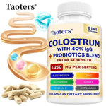 Colostrum Supplement Capsules 5250 Mg, Grass Fed Colostrum (40% IgG 500 Mg, Probiotics 50 Mg. Vitamin C Ginger Zinc