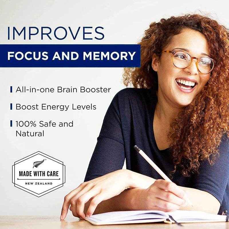 Ginkgo Biloba - Brain Booster - Rich in vitamins B6, B12, folic acid, helps improve concentration and memory, cognitive abilitie