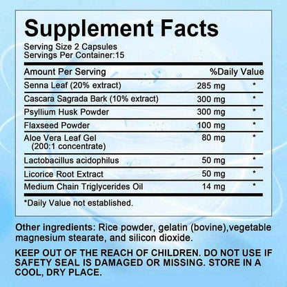 Best Selling Gut Health Supplement Improves Digestive Comfort 15-Day Cleanse Detox Gut and Colon Support Premium Capsules