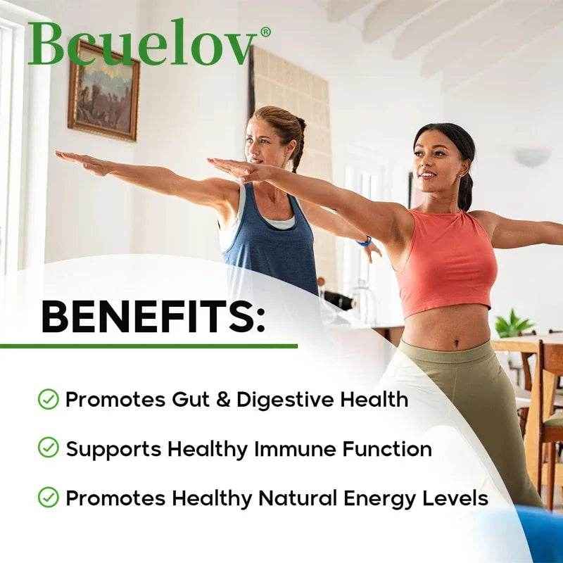 Bcuelov Vegetable and Fruit Supplement -1350 Mg - Supports Immune, Digestion, Detoxification - 120 Capsules