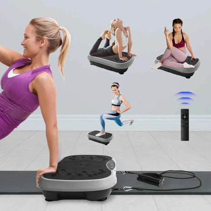 Portable Fat-Burning Vibration Plate Platform – Whole Body Workout Shaping Machine for Home Fitness