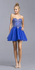 CLEARANCE - Aspeed S2040 Sweetheart Neckline Strapless Short Dress (Size 3XL) by DiscountDressShop