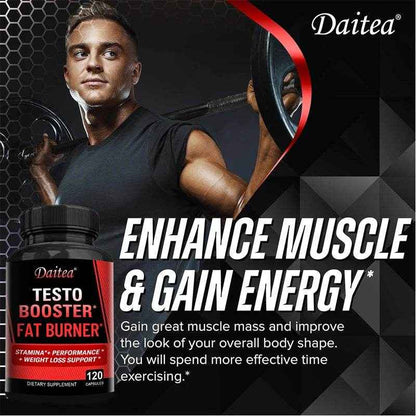 Natural Endurance and Strength Supplement for Men, Energy and Vitality, Fast Recovery, Non-GMO, Gluten-Free