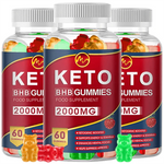 3-Pack Advanced Weight Loss Keto Gummies Ketone Fat Burner Weight Loss Detox Cleanse Immune System Dietary Supplement