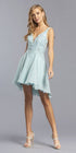 CLEARANCE - Aspeed S2331 Embroidered V-Neck Short A-Line Dress (Size Medium) by DiscountDressShop