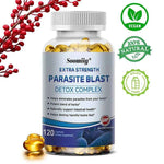 Parasite Detox Gut Health Supplement Supports Digestion and Detoxification Reduces Bloating Boosts Immunity 120 Capsules