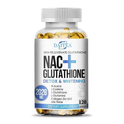 Daitea - Glutathione Collagen Capsules, Advanced Complex NAC Supplement, Immune Function, Support Respiratory Health