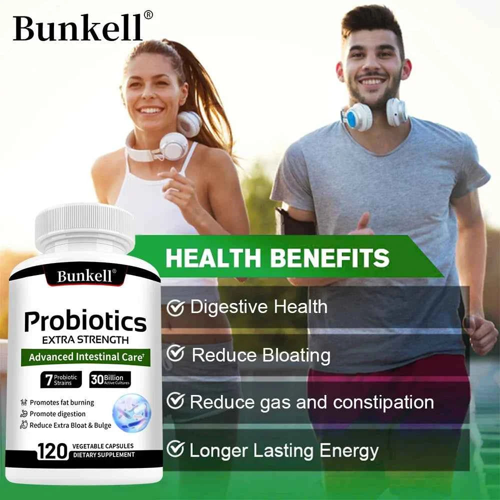 Probiotics - Supports Gut Health, Nutrient Digestion, Weight Management, Metabolism, and Calorie Control - 120 Capsules