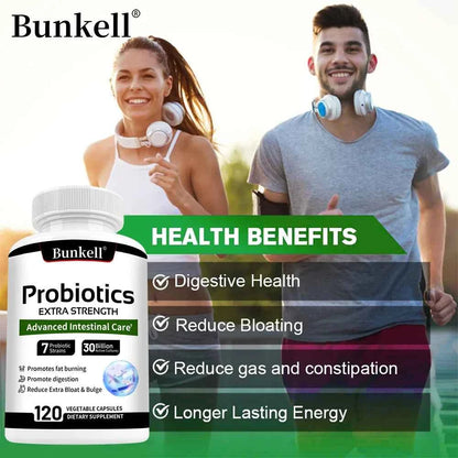 Probiotics - Supports Gut Health, Nutrient Digestion, Weight Management, Metabolism, and Calorie Control - 120 Capsules