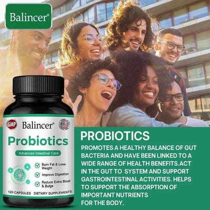 Probiotic Complex Supplement - 15 Billion CFU - For Men &amp; Women Ultimate Care Probiotics, Improved Digestion 120 Capsules