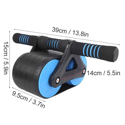 Springback Automatic Rebound Ab Roller Wheel – Silent Dual-Spring Abdominal &amp; Push-Up Trainer