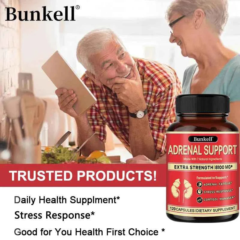 Adrenal Support Supplement – Releases Adrenal Fatigue, Cortisol Manager, Relaxes Stress and Anxiety, and Boosts Mood