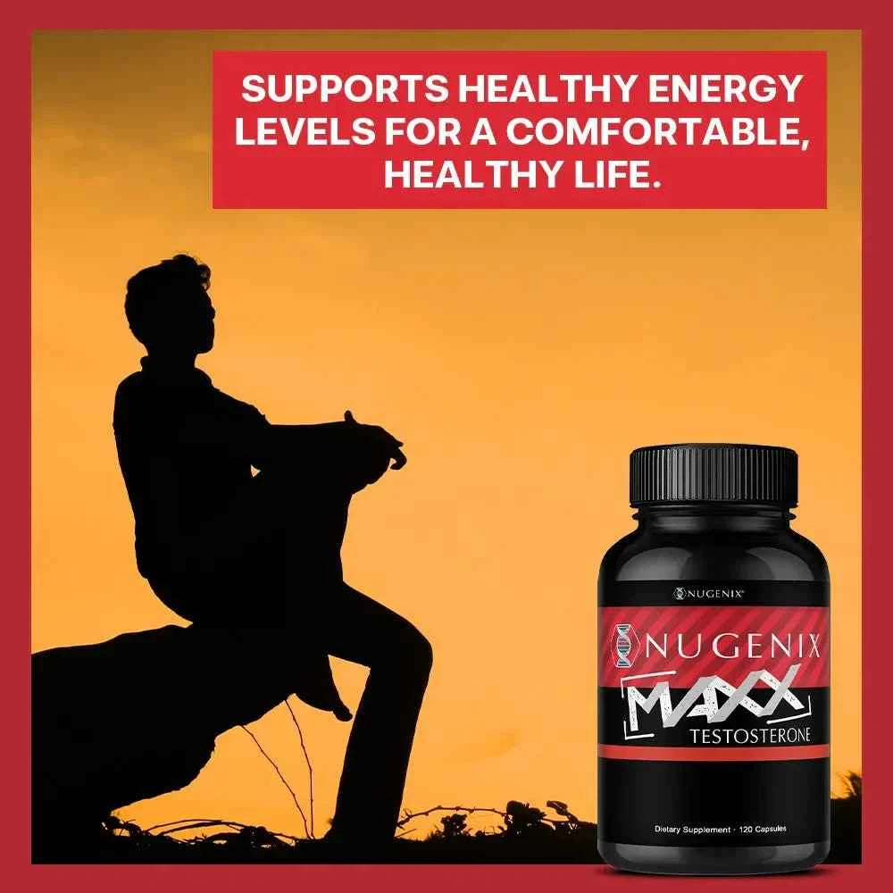 Nugenix Maxx - Male Performance, Endurance, Muscle, Hormone Boosting Formula, 120 Capsules