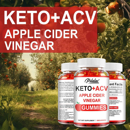 Keto + Acv Gummies - Natural Weight Loss, Heart Support, Hair, Skin, Nails, Weight Management Supplement - 100 Gummies