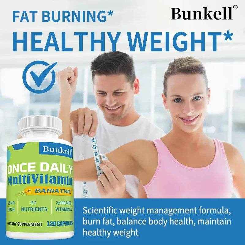 Weight Loss Multivitamin, Multimineral Support, Weight Management, Digestion, Fat Burner, Natural Ingredients, 120 Capsules