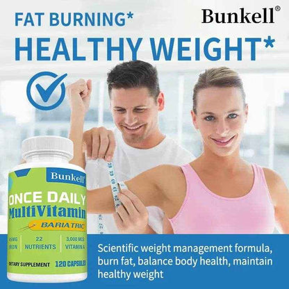 Weight Loss Multivitamin, Multimineral Support, Weight Management, Digestion, Fat Burner, Natural Ingredients, 120 Capsules