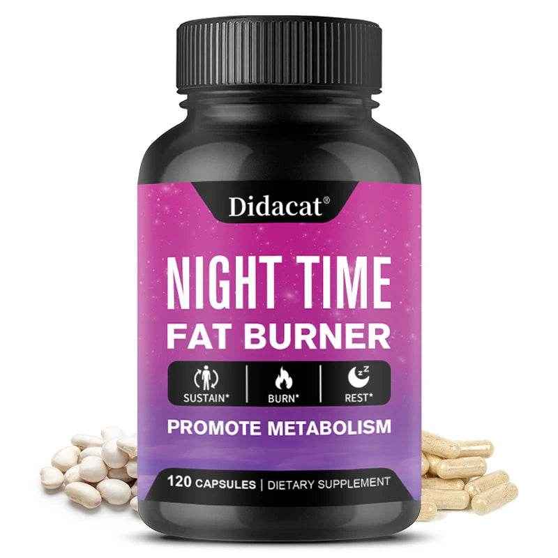Didacat Nighttime Fat Burner - Helps Promote Metabolic Cleansing,Detoxification, Muscle Mass, Healthy Digestion