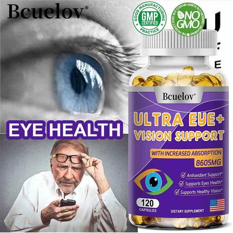 Advanced Eye Vitamin Supplement for Macular Health &amp; Dry Eyes - Improve Eye Fatigue, Stress &amp; Night Vision, Adults Men Women