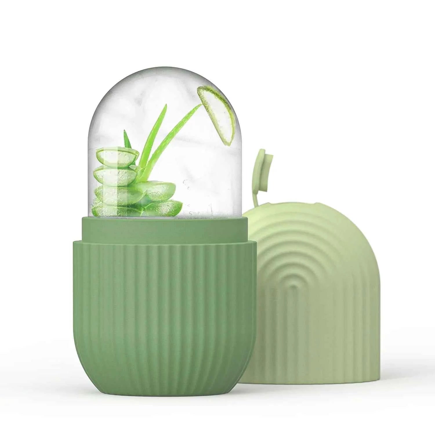 Upgraded Ice Roller Face and Eye Beauty Massage Silicone Ice Cubes Tighten Skin Reduce Skin Temperature Skin Care Tool