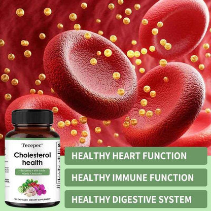 Cholesterol Support Supplement - Contains berberine, artichoke to support healthy cholesterol levels and natural heart health
