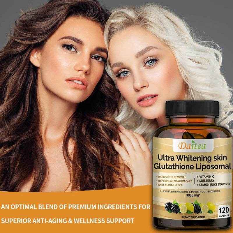 Collagen Glutathione Capsules - Powerful Antioxidants That Help with Immune Function, Boost Metabolism, Repair and Cleanse