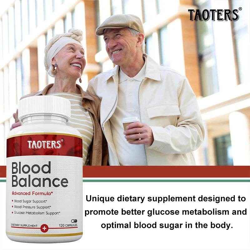 Blood Balance - Supplement, Supports Regulated Blood Sugar and Blood Pressure, Glucose Metabolism, 120 Capsules