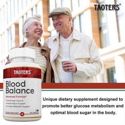 Blood Balance - Supplement, Supports Regulated Blood Sugar and Blood Pressure, Glucose Metabolism, 120 Capsules