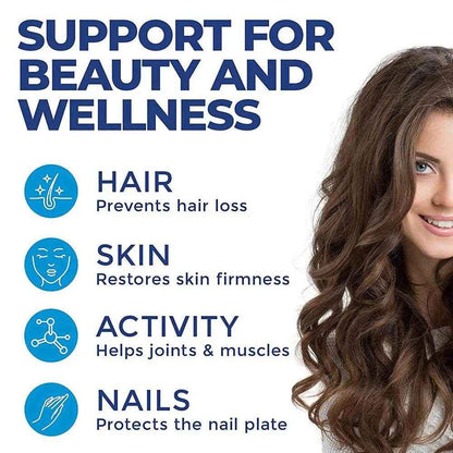 Marine Collagen | with Hyaluronic Acid, Vitamin C and Biotin | High Strength Collagen Supplement for Men and Women 120 Capsules