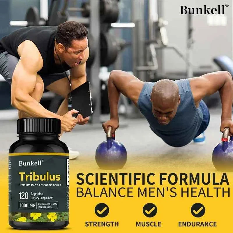 Tribulus Extract 1000 Mg Supplement To Support Muscle Health and Body Energy, Balance Body Strength and Endurance