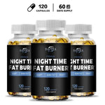 Nighttime Fat Burner Supplement - Supports Cardiovascular and Digestive Health, Benefits Sleep Quality, Weight Management