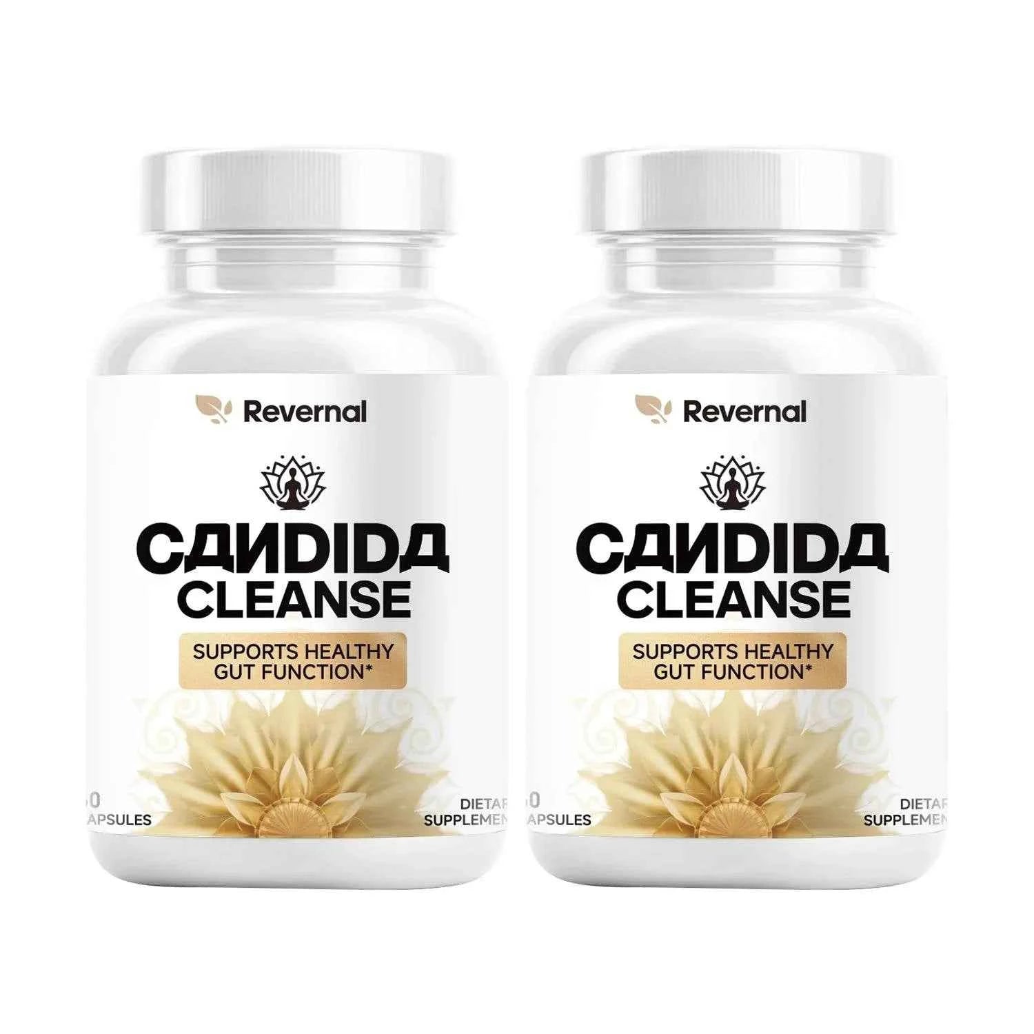 Candida Cleanse - Gut &amp; Colon Support (60 Capsules) - for Men &amp; Women - Natural Herbs for Intestinal Detox - Anti Yeast Overgrow
