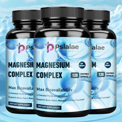 Magnesium Complex - Supports Deep Sleep, Promotes Muscle Growth, Bone, Brain, Heart Health - 120 Capsules
