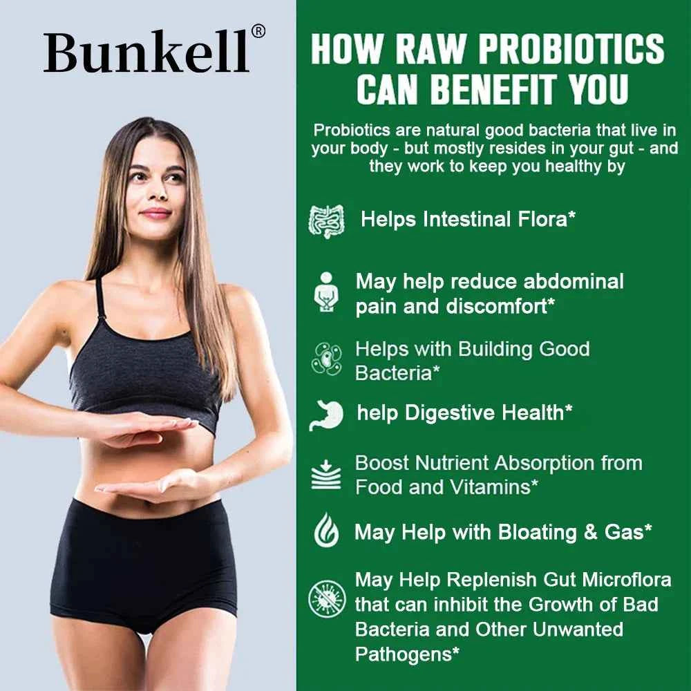 Probiotics - Supports Gut Health, Nutrient Digestion, Weight Management, Metabolism, and Calorie Control - 120 Capsules