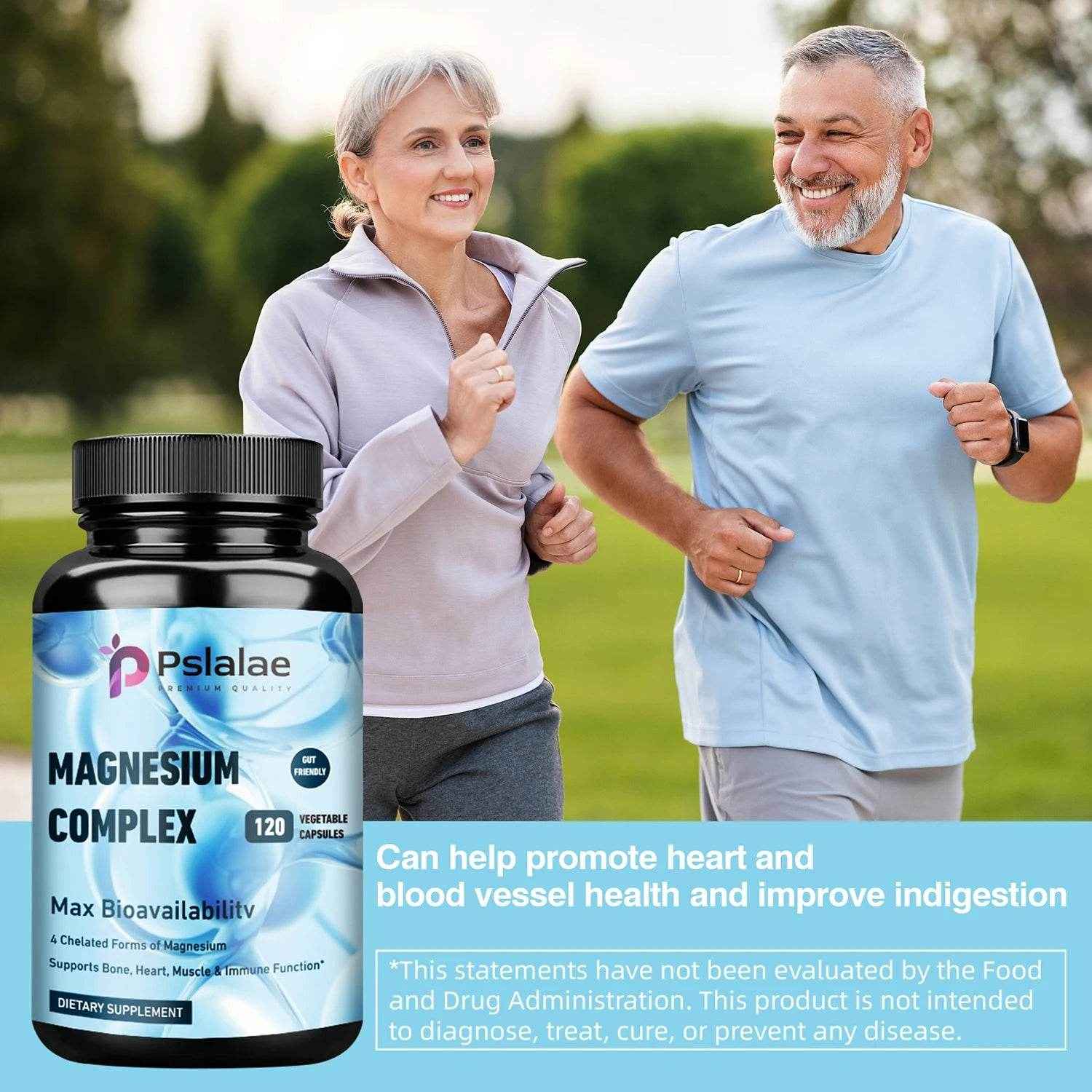 Magnesium Complex - Supports Deep Sleep, Promotes Muscle Growth, Bone, Brain, Heart Health - 120 Capsules