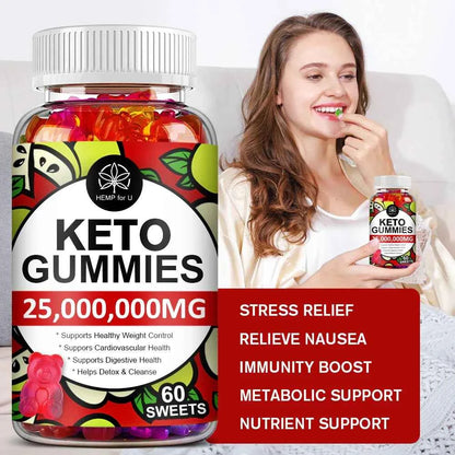 ACV Keto Gummies for Weight Loss for Women and Men - Detox &amp; Cleanse, Digestion, Relax Stress - Apple Cider Vinegar Supplement