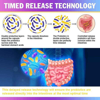 Probiotic Supplement, 120 Billion CFU, with Prebiotics and Digestive Enzymes to Support Gut Digestion and Immune Health