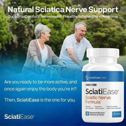 Sciatic Nerve Health Support Supplement with PEA, Vitamin B Complex, Alpha Lipoic Acid for Muscles Joints Sleep Nerve Support