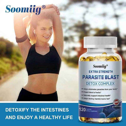 Parasite Detox Gut Health Supplement Supports Digestion and Detoxification Reduces Bloating Boosts Immunity 120 Capsules