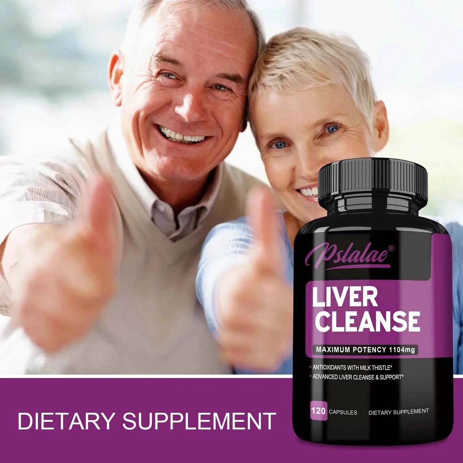 Liver Cleanse Detoxification Supplement - Complete Health Capsules with Artichoke, Berberine, Turmeric Herbs - 120 Capsules